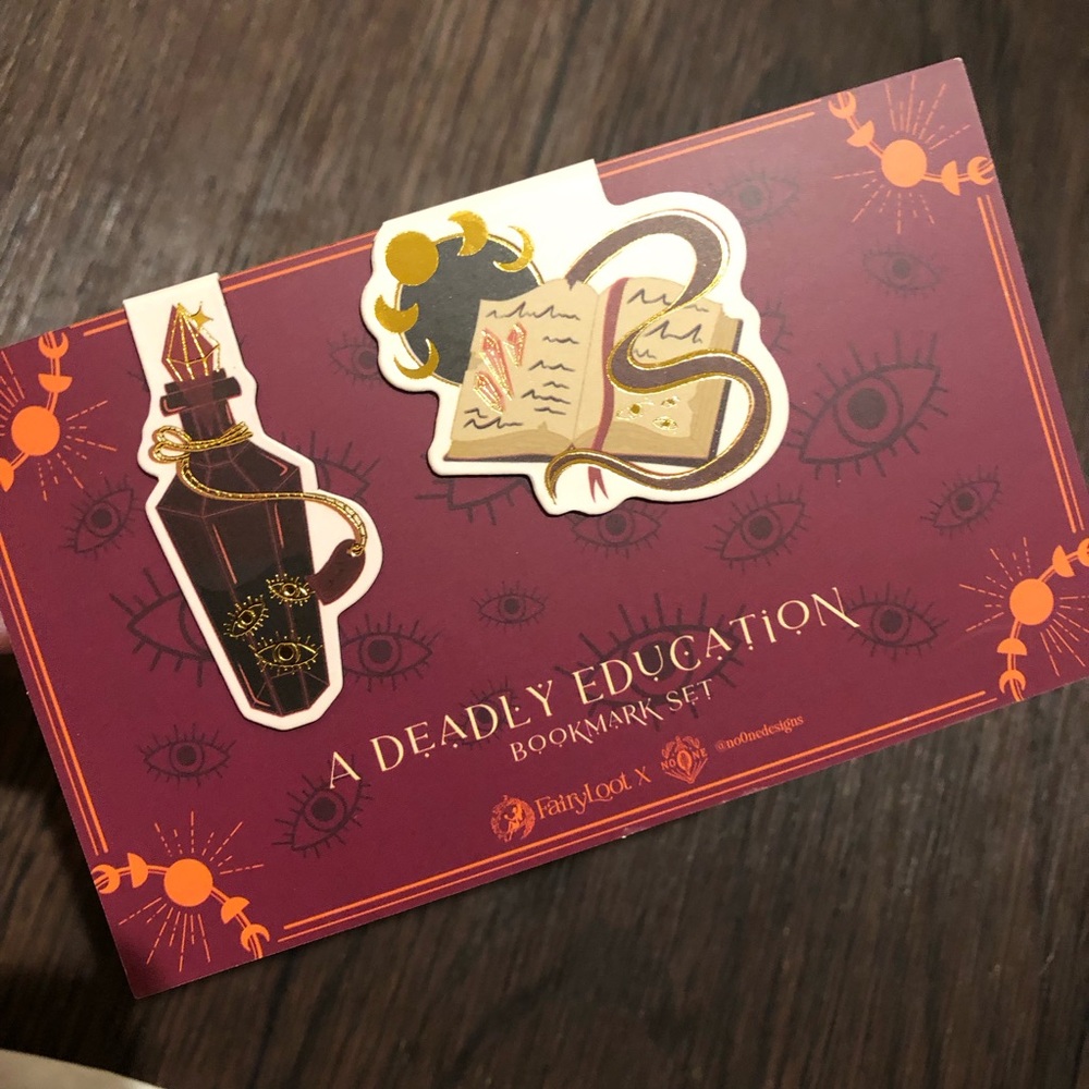 Fairyloot a deadly education magnetic bookmark